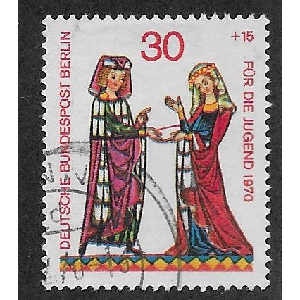 BERLIN -1970 30pf +15 'HUMANITARIAN RELIEF FUNDS' FINE USED (EBID62-119)