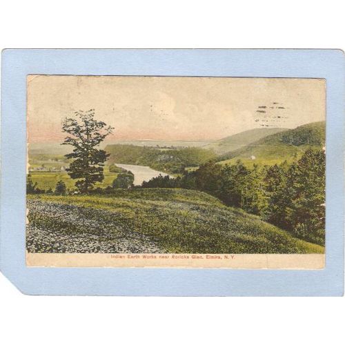 New York Elmira Indian Earth Works Near Roricks Glen ny_box3~988