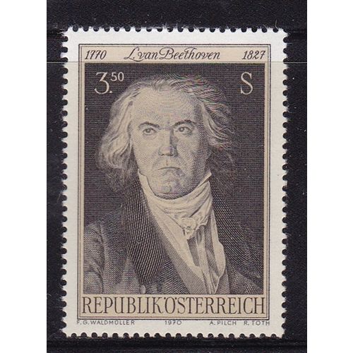 AUSTRIA 1970 100th BIRTH ANNIV BEETHOVEN MINT SG1602