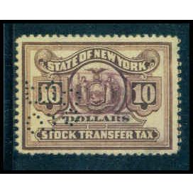 Used Revenue $10 N.Y. Stock Transfer Fine WA2905