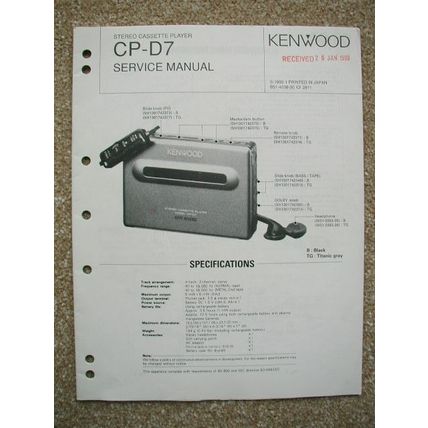 Kenwood CP-D7 Service manual