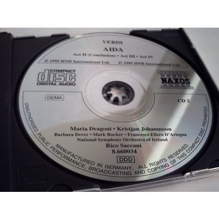 GIUSEPPE VERDI - AIDA (OPERA IN 4 ACTS) - CD ALBUM 1995 - 2 DISC