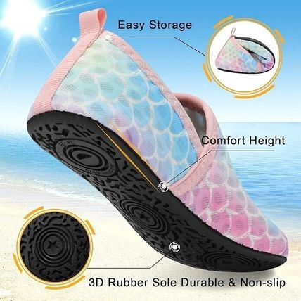 Toddler Water Shoes Baby Girls Boys Breathable Beach Swim Socks Kids Non Slip Aq