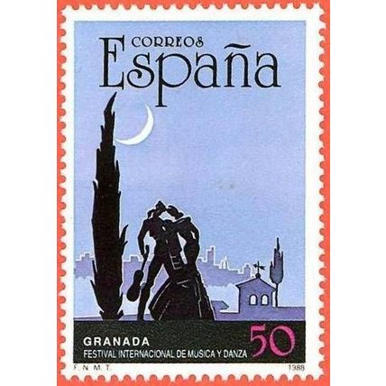 España. 1988. Mi # 2832. International Music and Dance Festival. Granada
