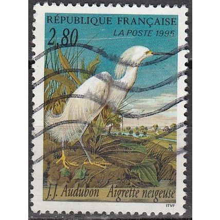 France 1995 Michel 3072A O Cote (2008) 1.00 € Aigrette neigeuse