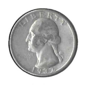 1932 US Silver Washington Quarter XF