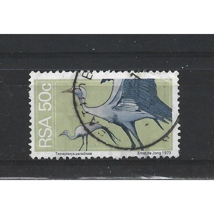 SouthAfrica.SG362 50c Stanley Cranes.Fine Used.Sep25e
