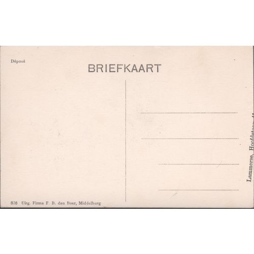 Netherlands Postcard - Rookende Jan Van Volendam