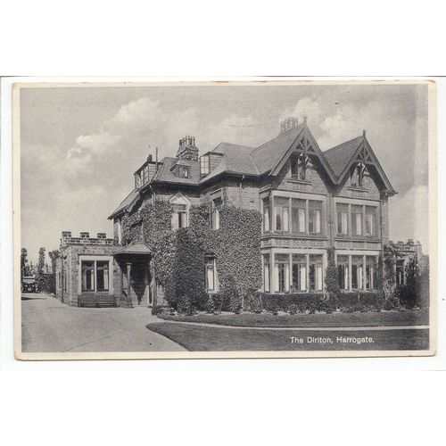 The Dirlton Hotel Harrogate Postcard 1934 North Yorkshire