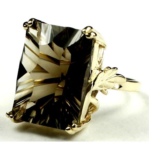 Smoky Quartz, 10KY Gold Ring, R039