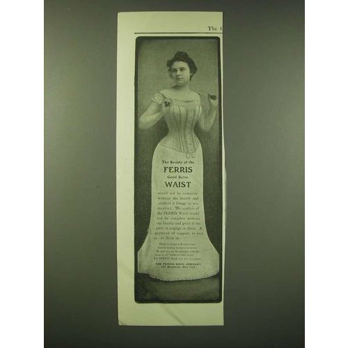 1902 Ferris Good Sense Corset Waist Ad - The Beauty of the Ferris Good Sense