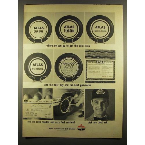 1964 American Oil Ad - Get the Best Tires