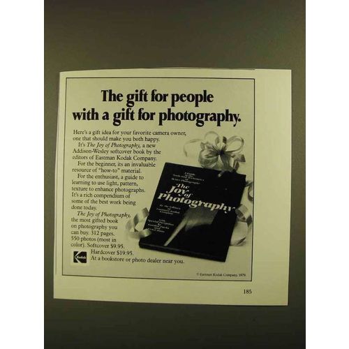 1979 Kodak Joy Of Photography Ad - The Gift for People