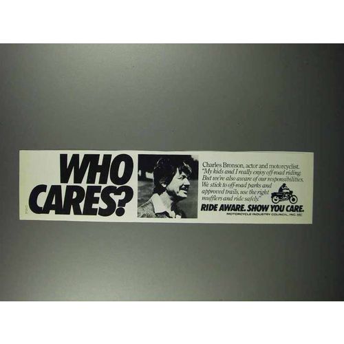 1983 Motorcycle Industry Council Ad - Charles Bronson