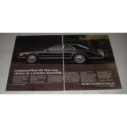 1983 Lincoln Continental Mark VII Ad - Premium