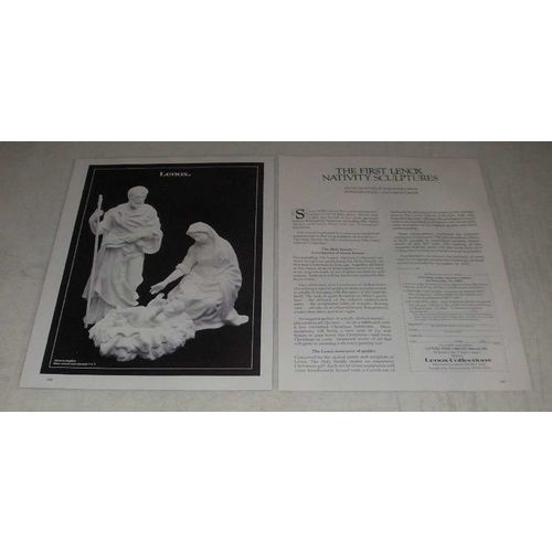 1987 Lenox The Holy Family Ad - Nativity Sculptures