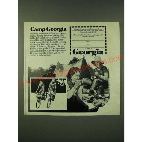 1978 Georgia Department of Industry & Trade, Tourist Division Ad - Camp Georgia