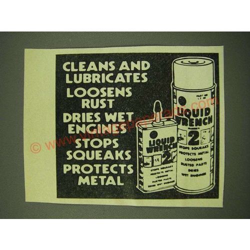 1978 Liquid Wrench 2 Ad - Cleans and lubricates loosens rust