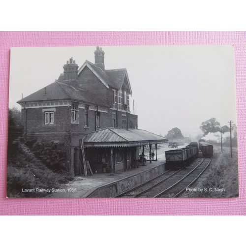 Lavant Railway Station 1955, Sussex Repro Postcard