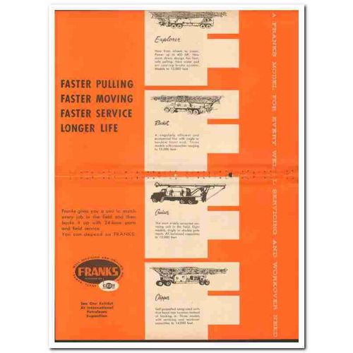 CABOT SHOPS INC 1959 Franks Explorer Rocket Cruiser Clipper vintage ad