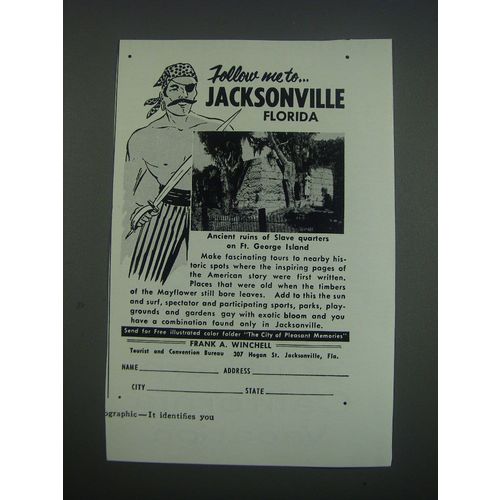 1957 Jacksonville Florida Advertisement - Follow me to.. Jacksonville Florida