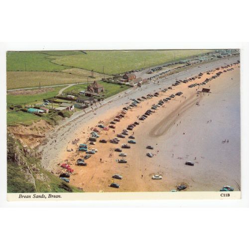 Brean Sands Beach Somerset Postcard C11B