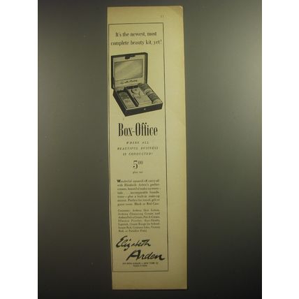 1950 Elizabeth Arden Beauty Kit Ad - It's the newest, most complete beauty kit