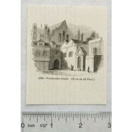 1860s engraving - Westminster School