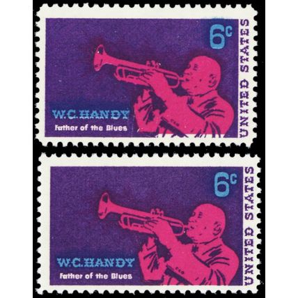 1372, 6¢ With Blue Color Shifted Well Up Error W/Normal Mint NH - Stuart Katz
