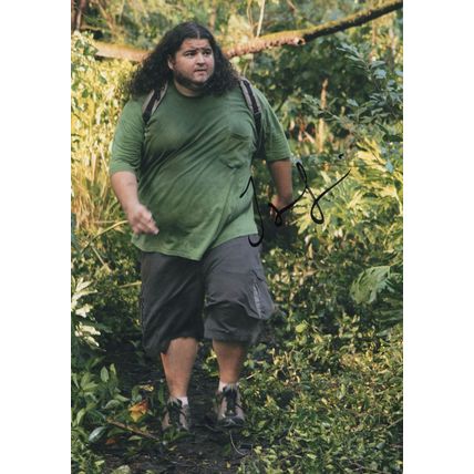 Jorge Garcia Hurley Lost TV Show Giant 12x8 Hand Signed Photo