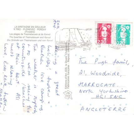 Plonevez Porzay France Postcard posted 1991 VGC