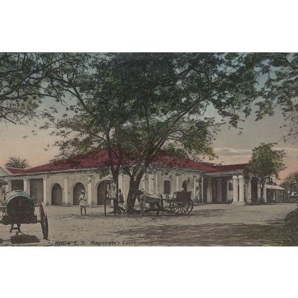 MHOW Magistrates Court Madhya Pradesh India Rare Old Postcard