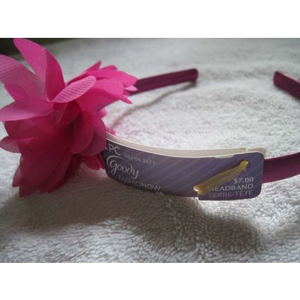 Goody Luxe Fashionow Layered Chiffon Flower Jewel Center Silky Fabric Headband