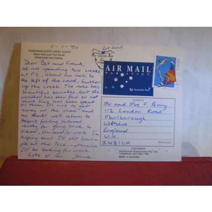 PORT SORELL, TASMANIA used postcard 1994 pm . =