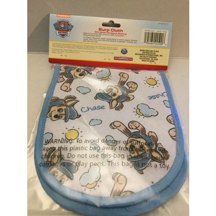 NEW Paw Patrol Chase Burp Cloth