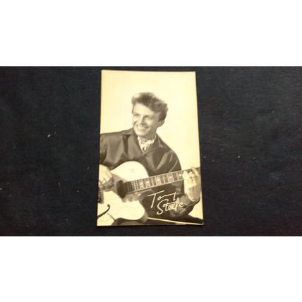 Black And White Preprinted Autograph Photograph Tommy Steele