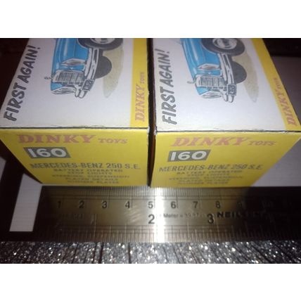 Dinky - 160 Mercedes 250 SE Repro / Copy / Replica Box