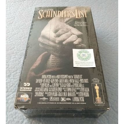 "NEW SHRINKWRAPPED SCHINDLER'S LIST VHS VIDEOTAPE ACADEMY AWARD BEST PICTURE"