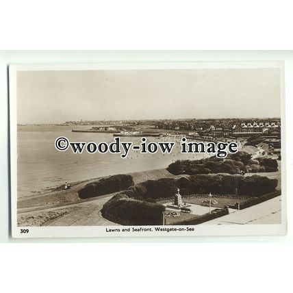 tp8862 - Kent - The Seafront, Lawns & Coastline, along Westgate-on-Sea- postcard