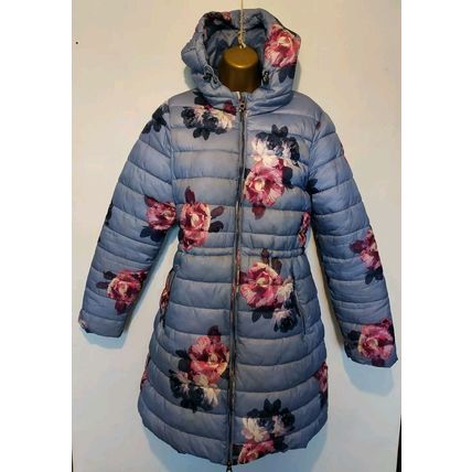 Joules padded quilted Winter Coat Size 14 blue