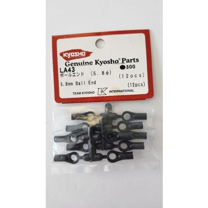 LA-43 5.8mm Ball Ends - Kyosho Lazer Triumph Pure Ten EP GP Fazer TF-2 TF-3