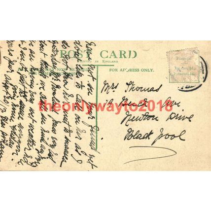 Llandrindod Wells, Lovers Leap, Wales, Postcard,1912?