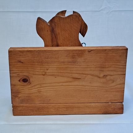 Wood COW NAPKIN Holder Stand Tabletop Counter Display Paper Plate Farm
