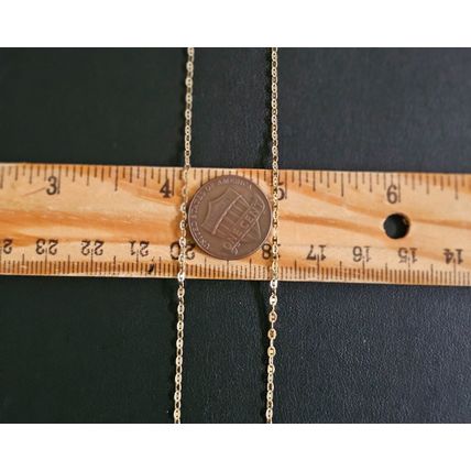 14k gold necklace 18 inch
