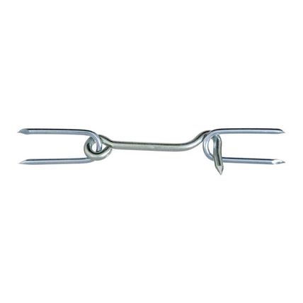 4" Zinc Plated Gate Hook w/Staples