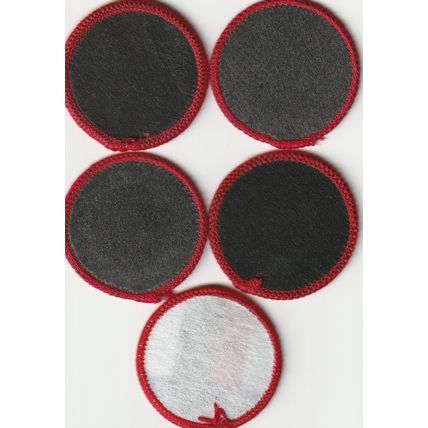 Scout Badges 5 x Cub Activity 2002+ Sponsored 4 x Black Backs 1 x White (BY455)