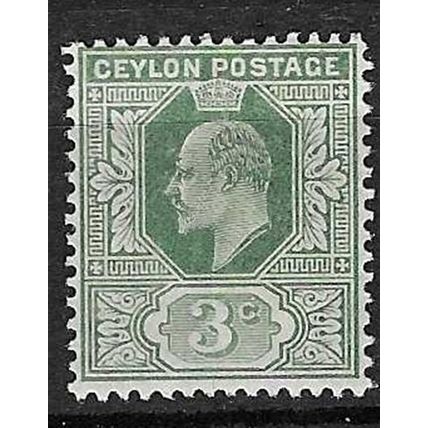 CEYLON 1910-11 EDVII 3c MINT SG293