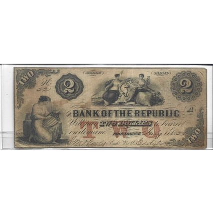 1855 Bank of the Republic Providence RI EX