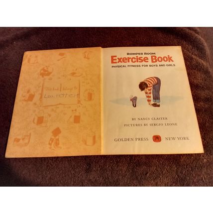 Little Golden Book Exercise Book By Nancy Claster (A) Edition Fine 6.0 1964