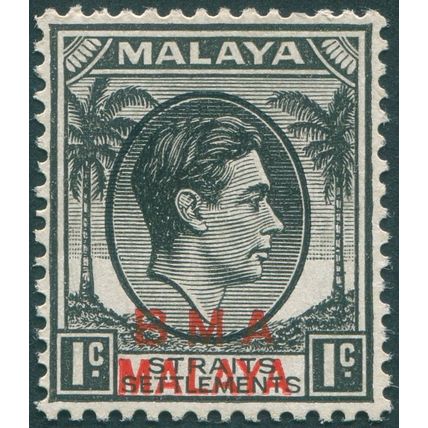 Malaya BMA 1945 1c black SG1b MNH